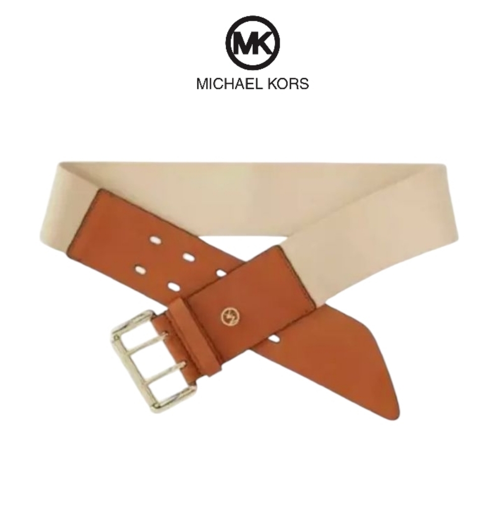 Michael Kors | MK Wide Leather Stretch Belt